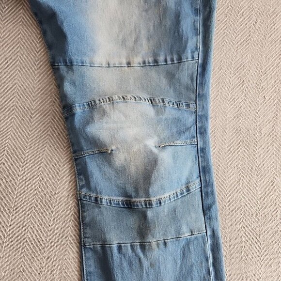 Raw X Jeans Men's 40x32 Standard Distressed Medium Wash Blue Stretch RN# 137711 - Picture 6 of 16